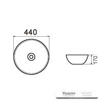 YS28403 কাউন্টার বেসিনের উপরে সিরামিক, শৈল্পিক বেসিন, সিরামিক সিঙ্ক;