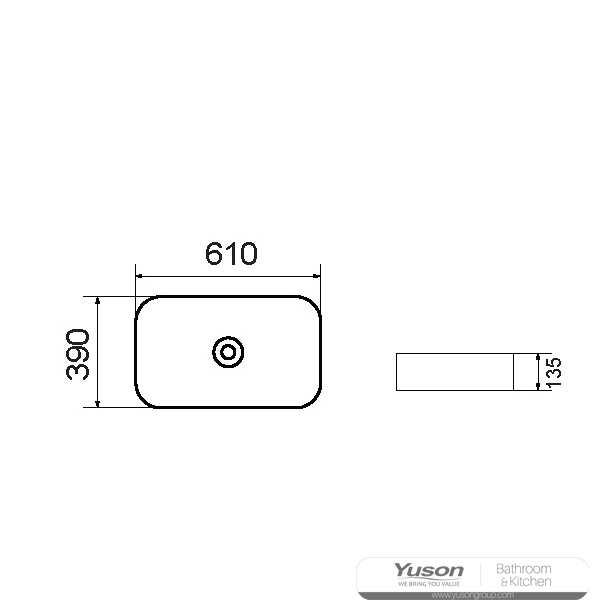 YS28450 কাউন্টার বেসিনের উপরে সিরামিক, শৈল্পিক বেসিন, সিরামিক সিঙ্ক;