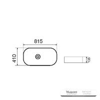 YS28452 কাউন্টার বেসিনের উপরে সিরামিক, শৈল্পিক বেসিন, সিরামিক সিঙ্ক;