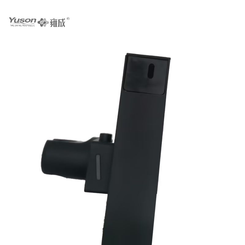 YS33134 আর্ক ডিজাইন অ্যালুিয়াম স্লাইডিং শাওয়ার সেট, 3- ফাংশন সিলিকন অগ্রভাগ, পিভিসি ঝরনা পায়ের পাতার মোজাবিস