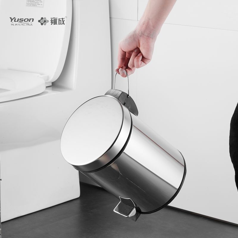 20901 মসৃণ বাথরুম আনুষাঙ্গিক, RUBBISH BIN, SUS 201/304 বর্জ্য বিন
