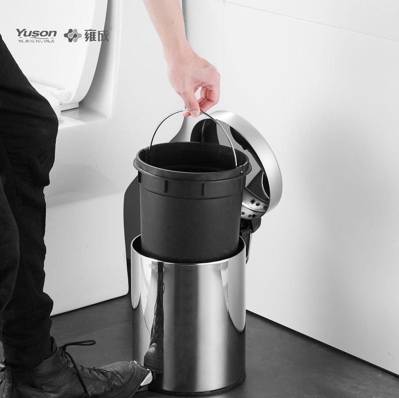 20901 মসৃণ বাথরুম আনুষাঙ্গিক, RUBBISH BIN, SUS 201/304 বর্জ্য বিন
