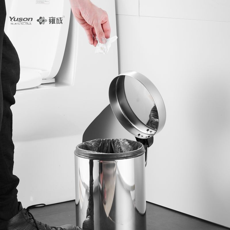 20901 মসৃণ বাথরুম আনুষাঙ্গিক, RUBBISH BIN, SUS 201/304 বর্জ্য বিন